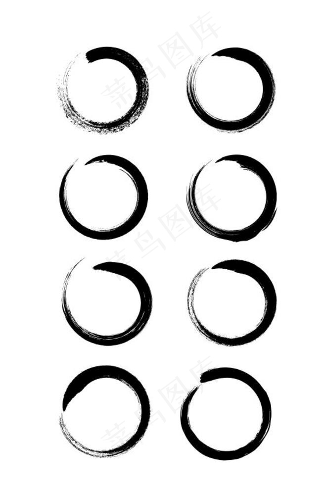 墨迹圆圈图片