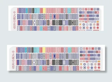 中式镂空花型雕花板图片