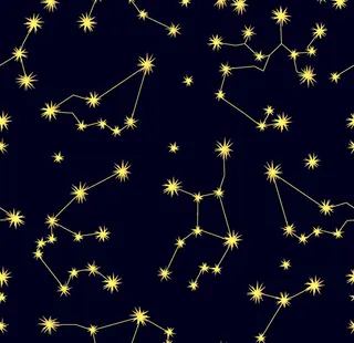 几何几何星星空无缝拼接印花图案图片