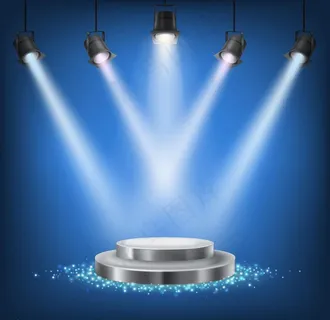 蓝色射灯背景图片