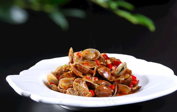 辣炒花甲图片