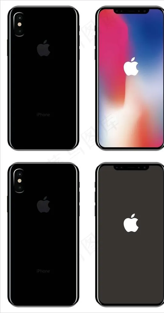 iPhoneX 苹果X图片cdr矢量模版下载