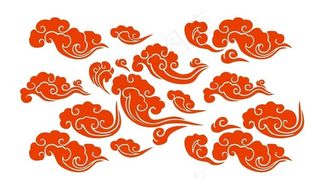 中式古典祥云花纹图片