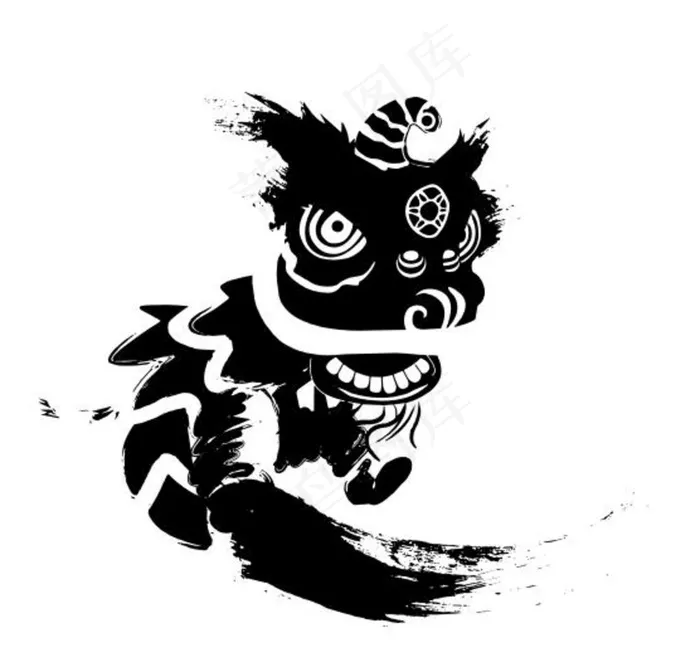 舞狮图片cdr矢量模版下载
