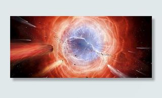 彩色科幻爆炸背景图片