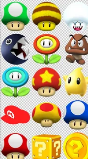 超级玛丽图标png透明背景素材图片