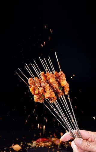 烤羊肉小串图片