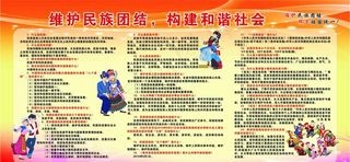 民族团结展板图片