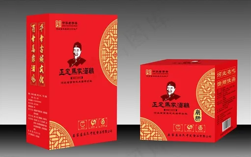 卤鸡包装展开图图片 卤鸡包装展开图图片