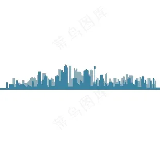 城市建筑楼房剪影图片