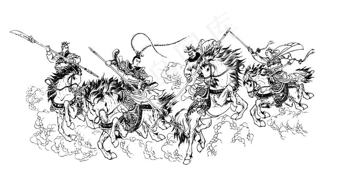 三英战吕布图片