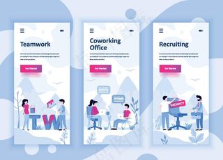 时尚 3D 立体 插画 海报图片