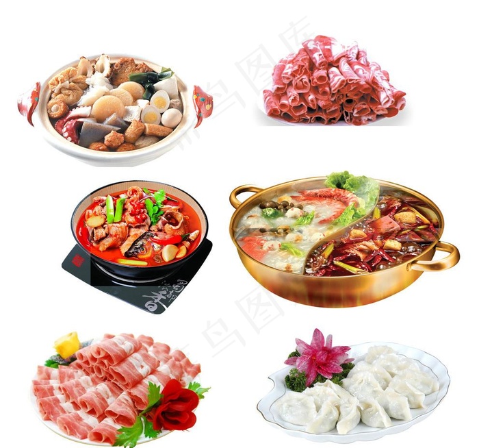 火锅 羊肉 水饺图片psd模版下载