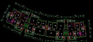 标准层平面图图片