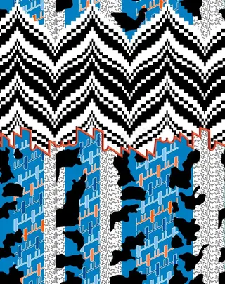 抽象几何定位花图片