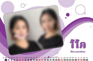 色彩世界2021年台历模板图片