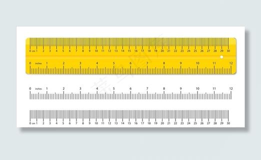 标准尺子图片