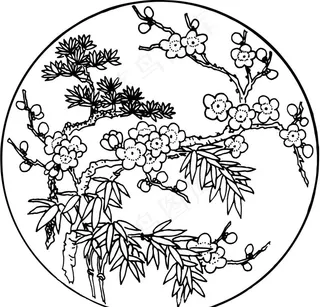 梅花印花图片