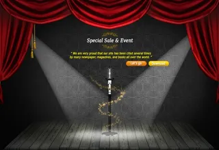 舞台红幕布立麦聚光灯图片