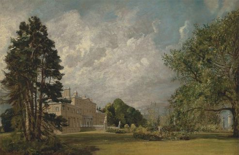 复古风景油画图片