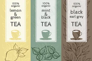 茶叶包装矢量模板图片