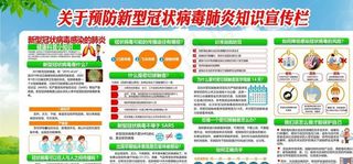 预防新冠肺炎宣传栏图片