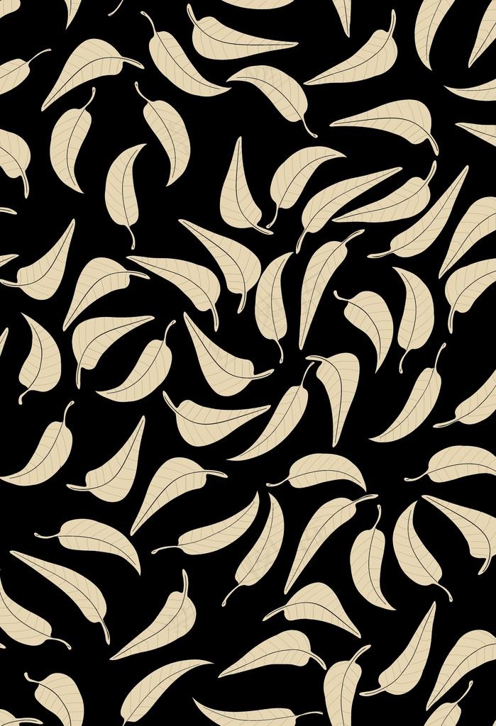 叶子  印花图片