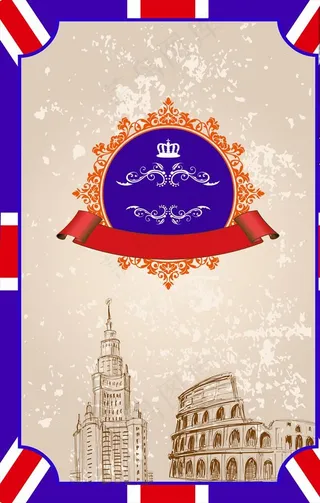 英伦风舞台背景两侧图片