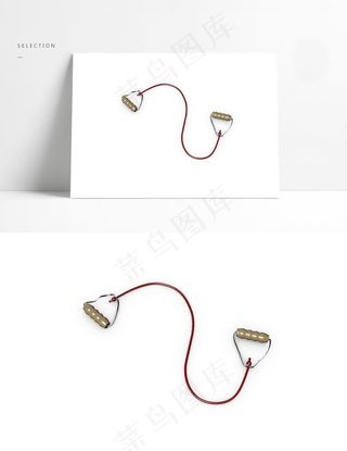 3D健身臂力锻炼拉力绳模型图片