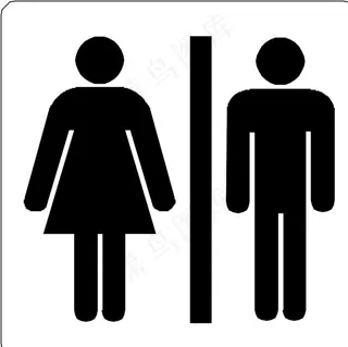 男女厕所标志图片