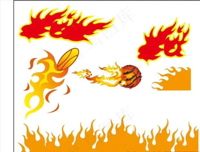 水形 火焰 矢量火 火造型图片cdr矢量模版下载