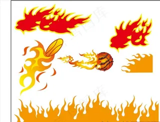 水形 火焰 矢量火 火造型图片