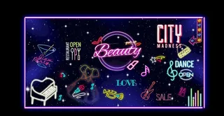 商场LED灯光效果图图片