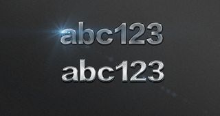 铂金质感PS专业铬金效果金属字图片