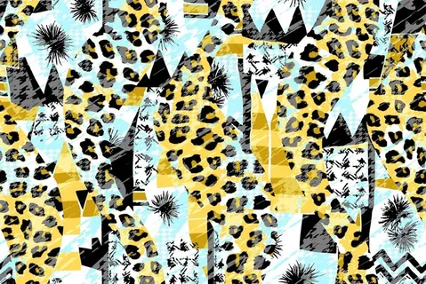 手绘抽象豹纹图片 手绘抽象豹纹图片