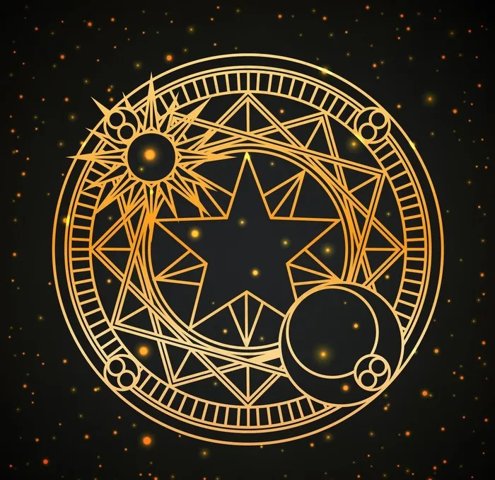 占卜星图图片eps,ai矢量模版下载