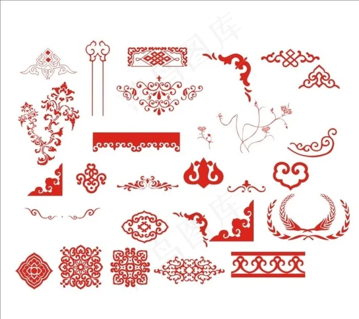 古典花纹边框图片cdr矢量模版下载