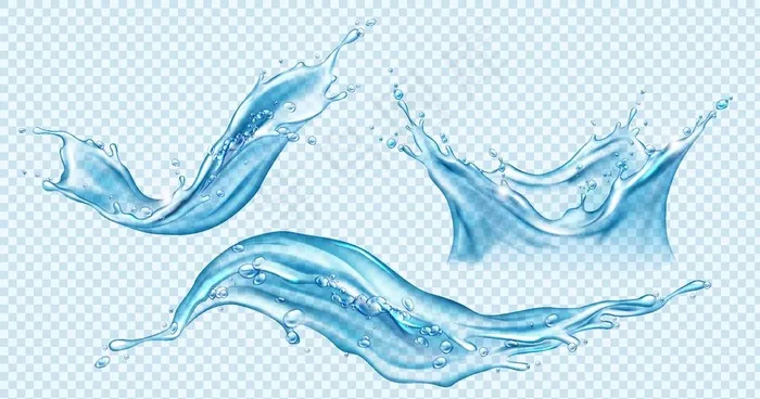 水花矢量图图片ai矢量模版下载