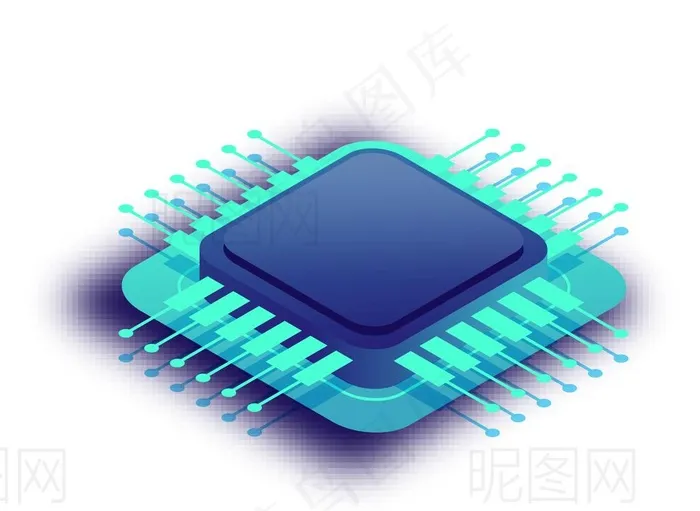 芯片图片eps,ai矢量模版下载