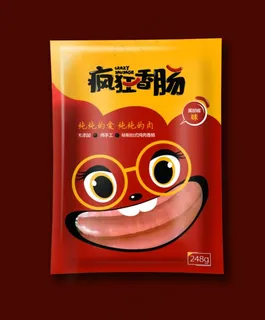 香肠包装效果图图片