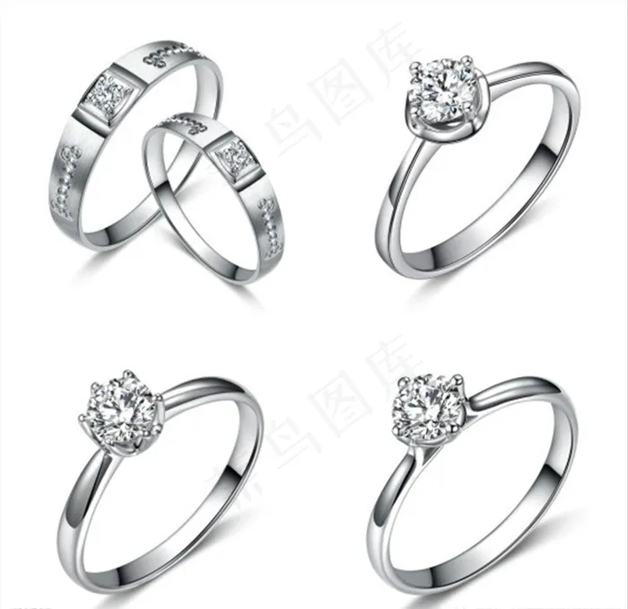 钻戒情侣对戒效果修图图片psd模版下载