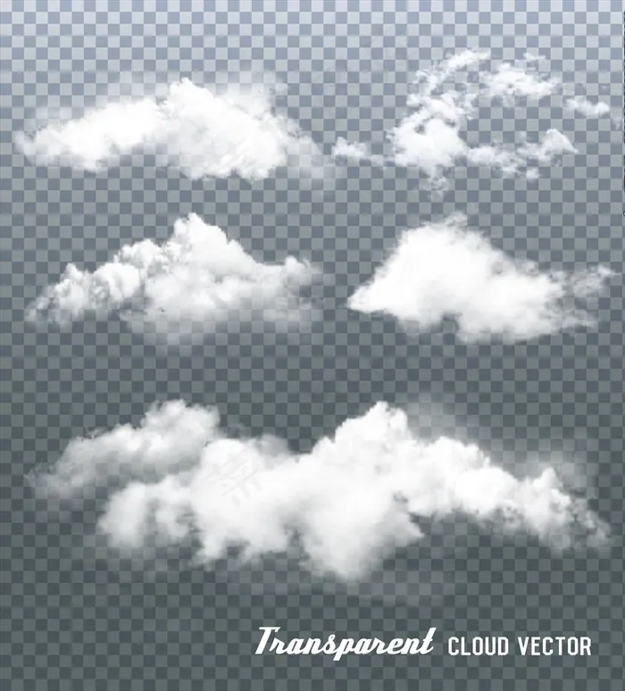 云朵图片ai矢量模版下载