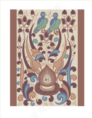 敦煌图案 矢量花纹图片