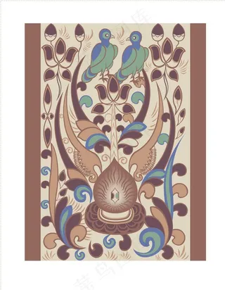 敦煌图案 矢量花纹图片