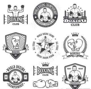 拳击徽章图片