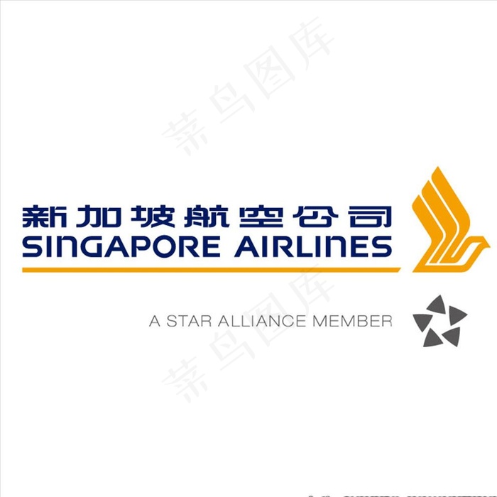 新加坡航空logo图片ai矢量模版下载