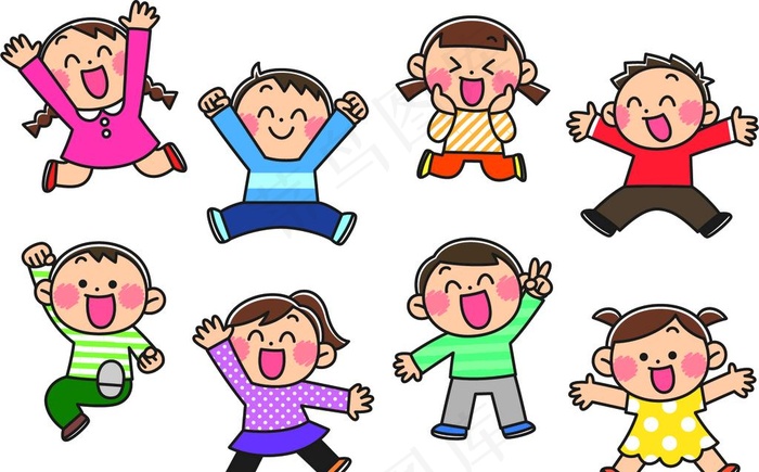孩子们欢乐的笑脸图片