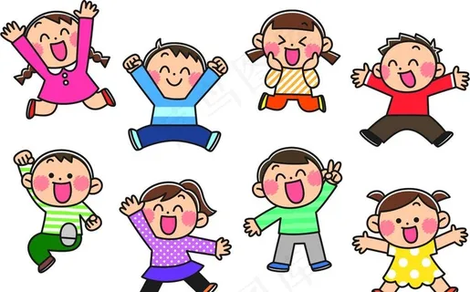 孩子们欢乐的笑脸图片
