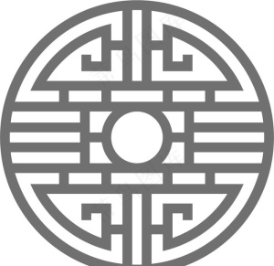圆形花格图片