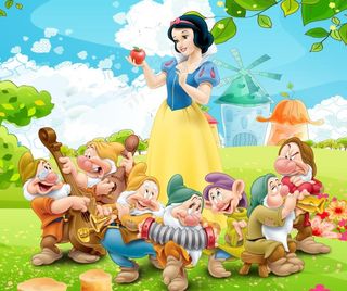 迪士尼白雪公主与七个小矮人图片